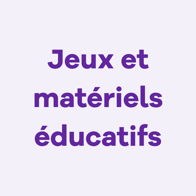 Image Jeux et matériels éducatifs